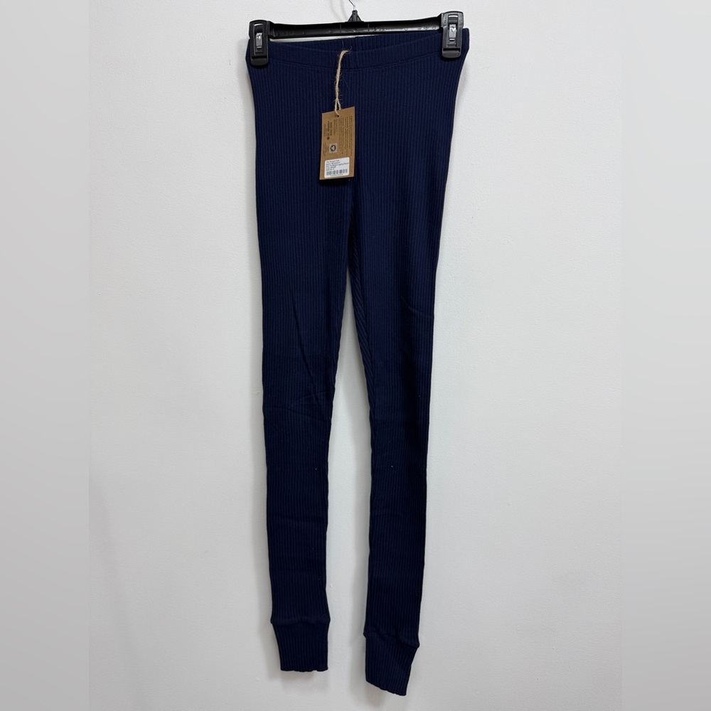 Simple Folk Ribbed Navy Leggings